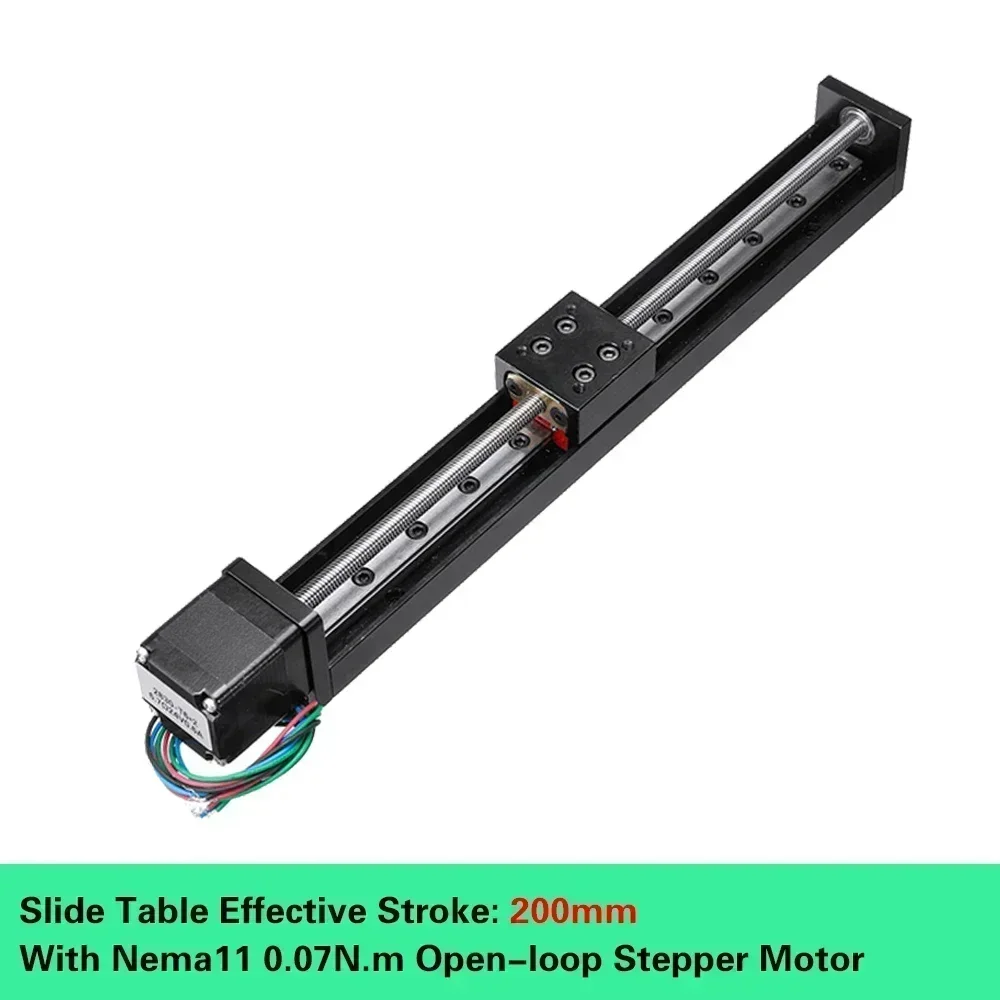 YunDuan T-Typ motorisierte Linearschiene Bühne Mini CNC Schiebetisch X Y Z-Achse Motor Linearführungsschiene Schiebetisch 50-300 mm Hub