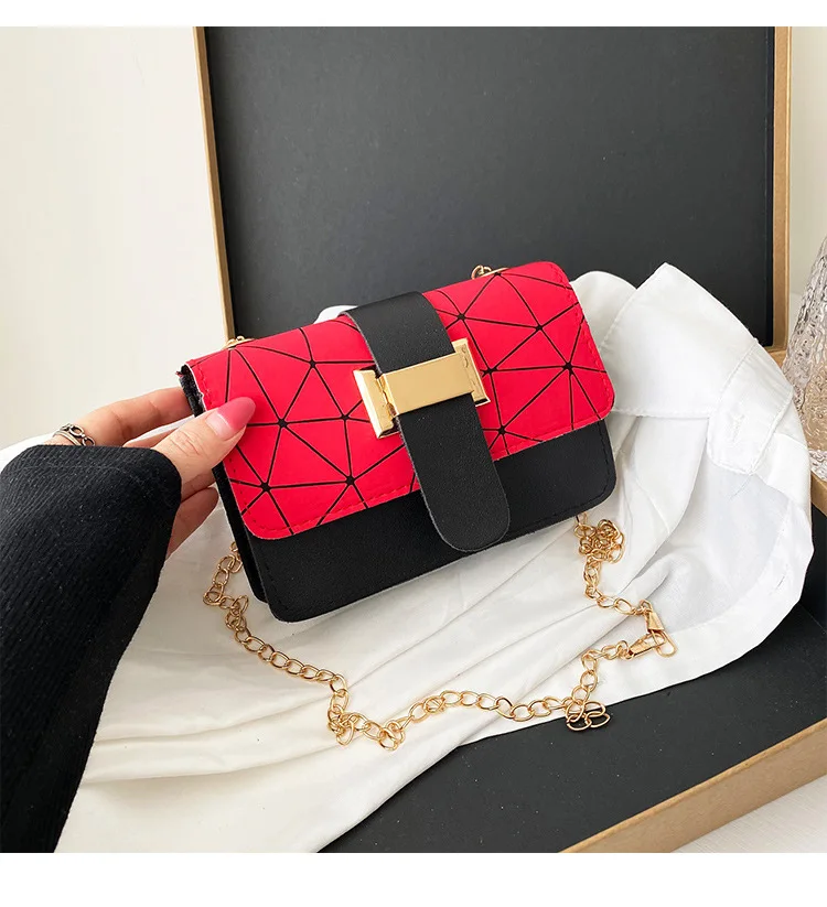 Korean version women's one shoulder crossbody bag Ladies Bags 2024 bag Women's fashionable versatile small square bag