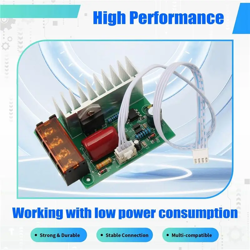 THIVN-6X 4000W AC SCR Voltage Regulator Dimmer Electric Motor Speed Temperature Controller For Water Heater Motors With Switch