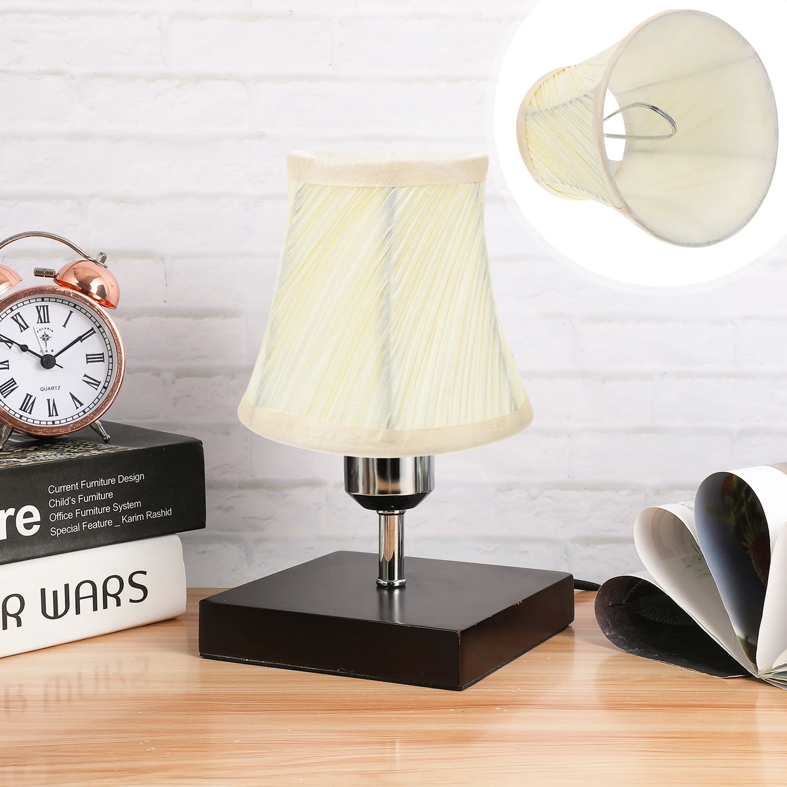 

2pcs Crystal Chandelier Wall Lampshade Fabric Cover Home Decor Stylish Yellow Bar Lampshade High Quality Material Long Lasting