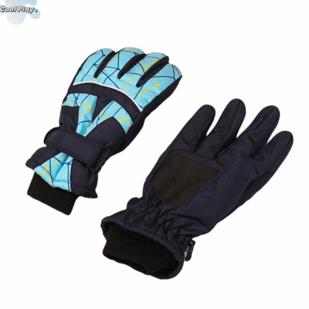 

Waterproof Children Snow Mittens Windproof Thicken Kids Ski Gloves Adjustable Non-slip Winter Snowboard Gloves Snowboarding