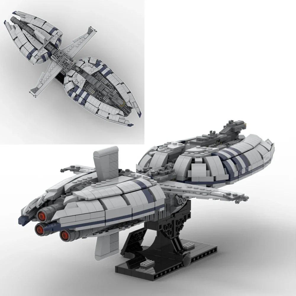 

MOC Bricks Famous Star Movie Abundance Class Space Frigate Model Building Block Kit Assemble Puzzle DIY Toys Kid Christmas Gifts