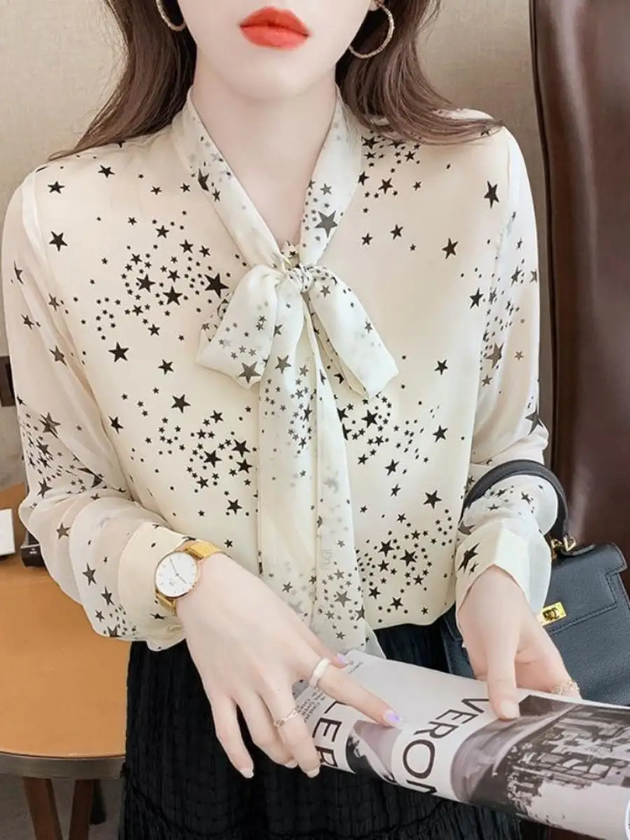 spring-2026-women's-chiffon-shirt-knot-tie-elegant-floral-print-sweet-three-piece-set-fashionable-style