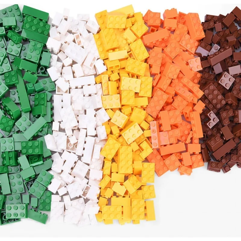 Kinder Bausteine Spielzeug Bunte Pädagogische Intellektuelle Entwicklung DIY Bausteine 1102-168 Kleine Korn Gleitbahn Farbe