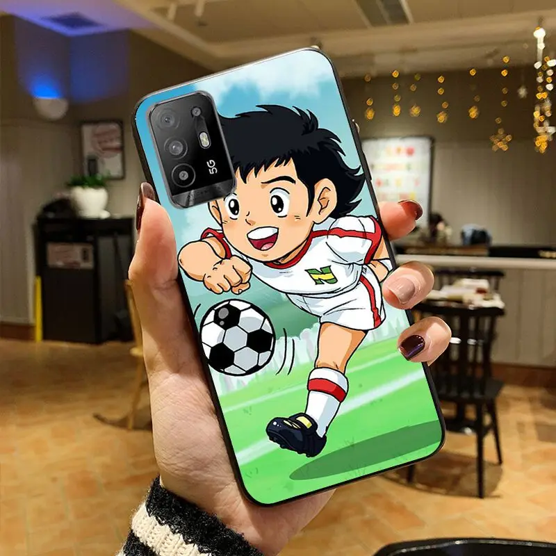 funda Captain Tsubasa Ozora Genzo football Phone cover For OPPO A74 A78 A94 A98 A54 A72 5G A57 A96 A53S 4G A9 A73 A53 2020 Cases