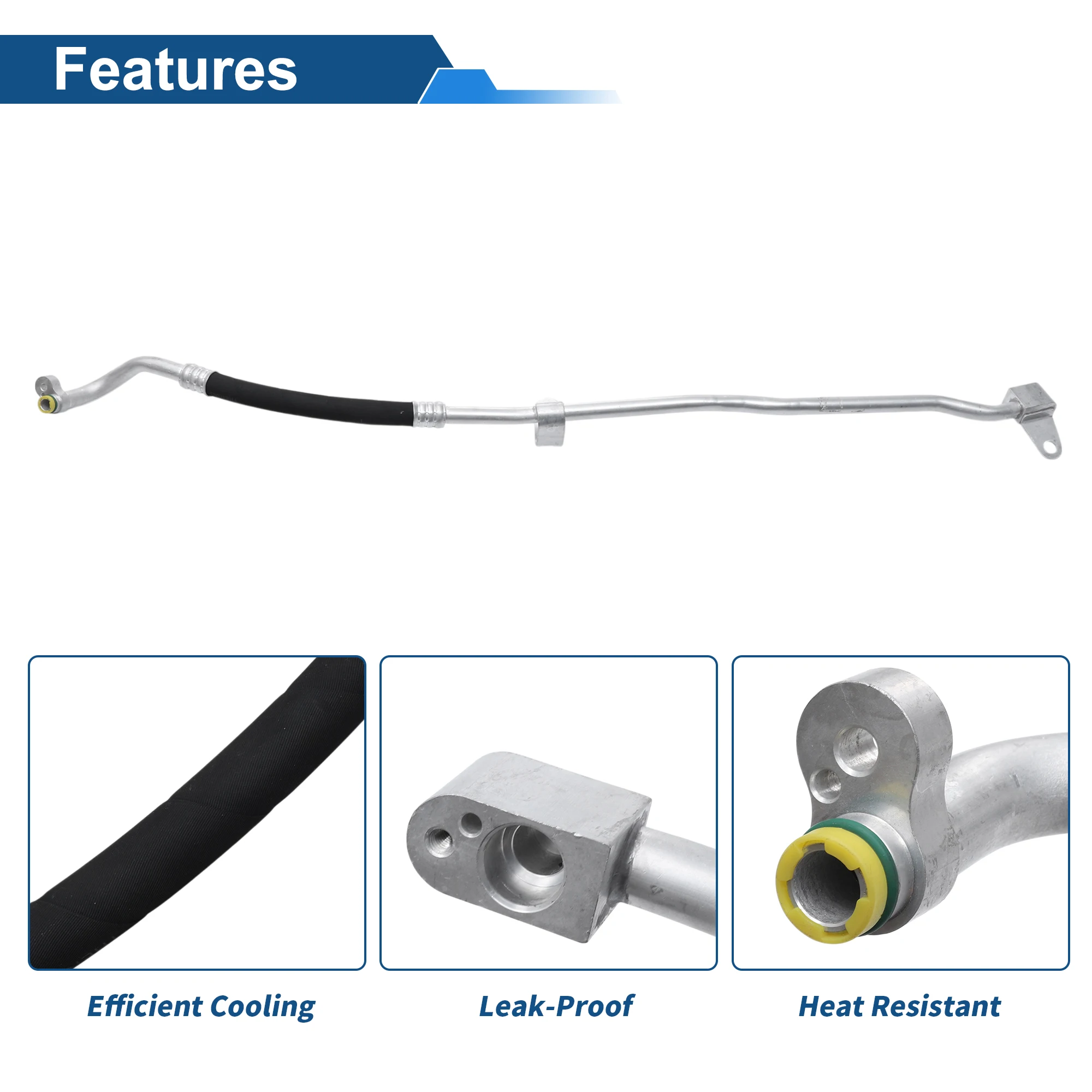 

UXCELL A/C Refrigerant Liquid Hose for BMW 528i 2012-2016 Pressure Hose Air Conditioning Pipe Line No.64539201927 Rubber Iron