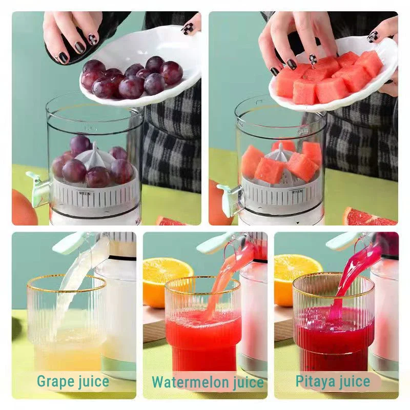 Multi Functional USB Rechargeable 2Way Spiral Cup Portable Juicer Orange Juicer Household Fruit Pulp Separation Original Juicer