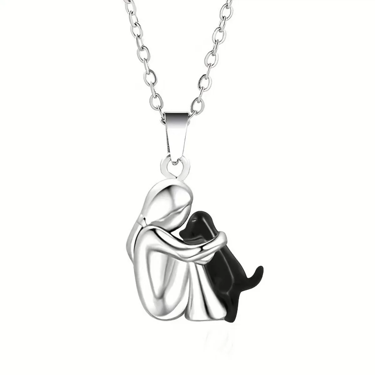 Cute Dog Necklace Puppy Pendant Dainty Pet Jewelry Gift for Little Girls Kids Children Holiday Present