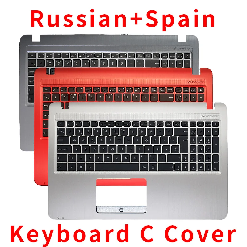 

RU Spanish laptop keyboard for Asus X540 X540L X540LA X540CA X540SA X540SC X540LJ F540L D540n D540 MP-13K93US-G50 Palmrest COVER