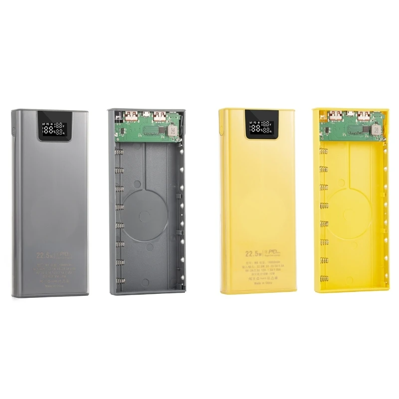 8x18650 لتقوم بها بنفسك قذائف شاحن خارجي غطاء خارجي صناديق قذائف F19E