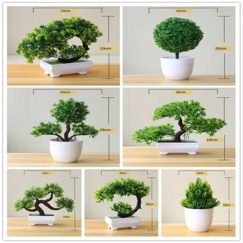 Plantes artificielles bonsaï en pot, petit arbre vert, fausses fleurs, ornements pour la maison, décor de jardin, fête, décor d'hôtel