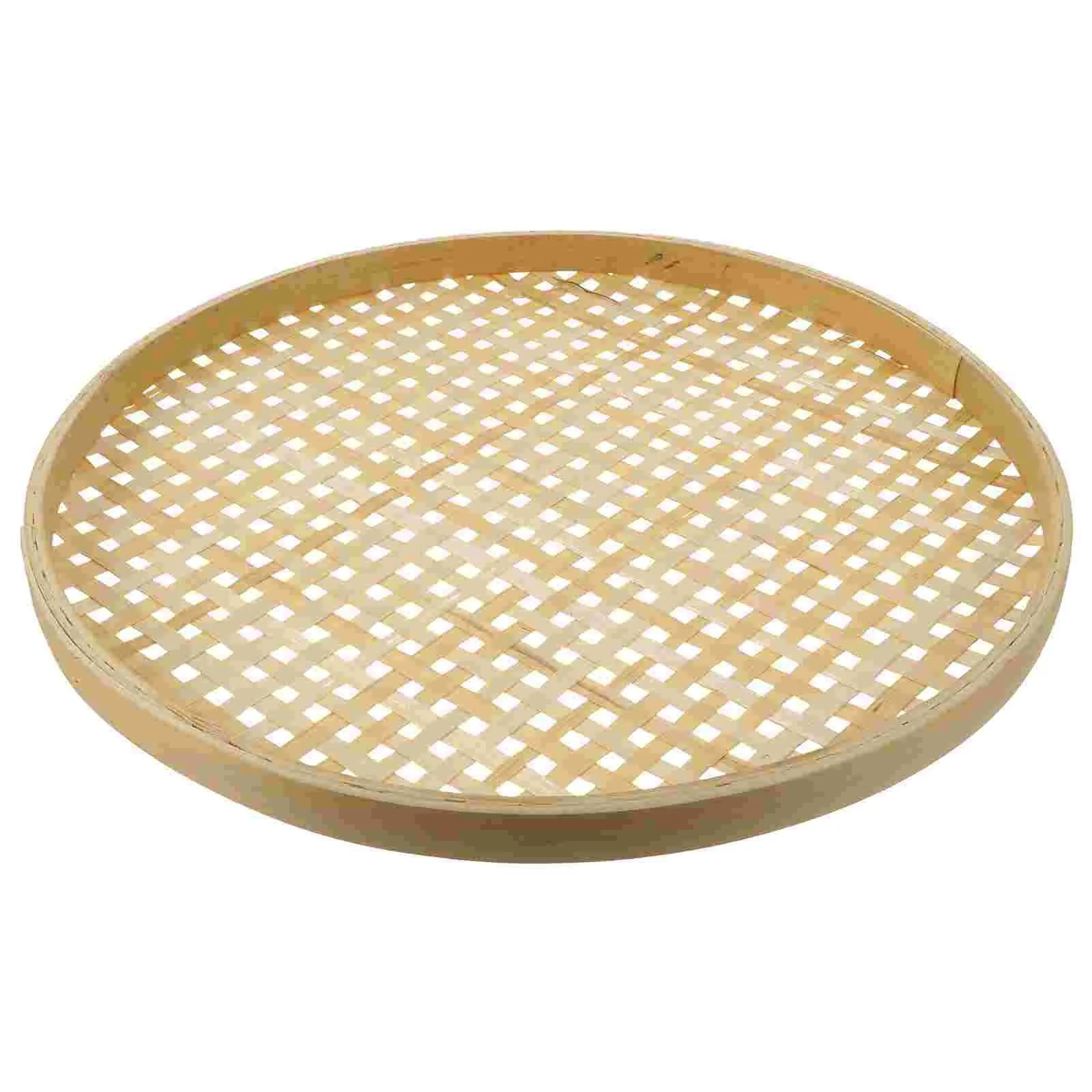 

Bamboo Sieve Fruit Tray Snack Container Candy Boxes Weaving Basket Boho Laundry