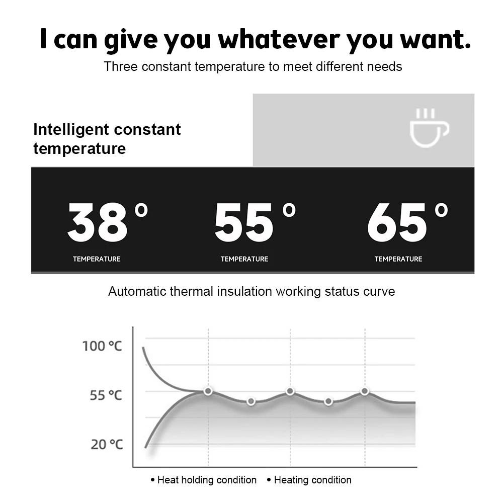 2 في 1 كوب قهوة ذاتي التحريك 60s توقف تلقائي 24 وات كوب مغناطيسي ذاتي التحريك بسعة 300 مل/10.5 أونصة