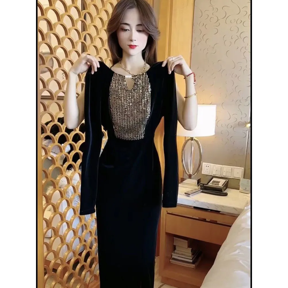 gold rat and boa dress Rent Rat & Boa Gina Sequin Dress main image 0