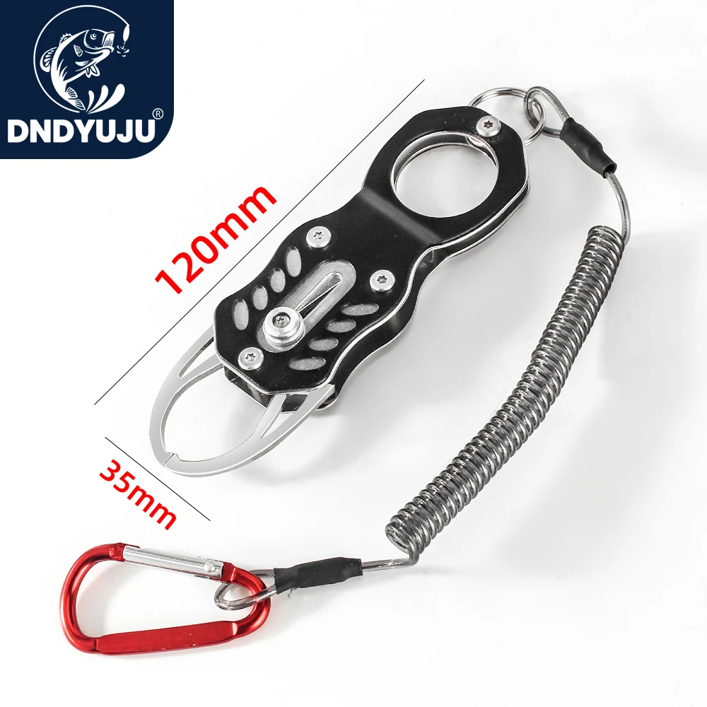 DNDYUJU odporny na rdzę 304 uchwyt na ryby ze stali nierdzewnej przenośny zamek sprzęt wędkarski klips do ust narzędzie FishController przenośny profesjonalny