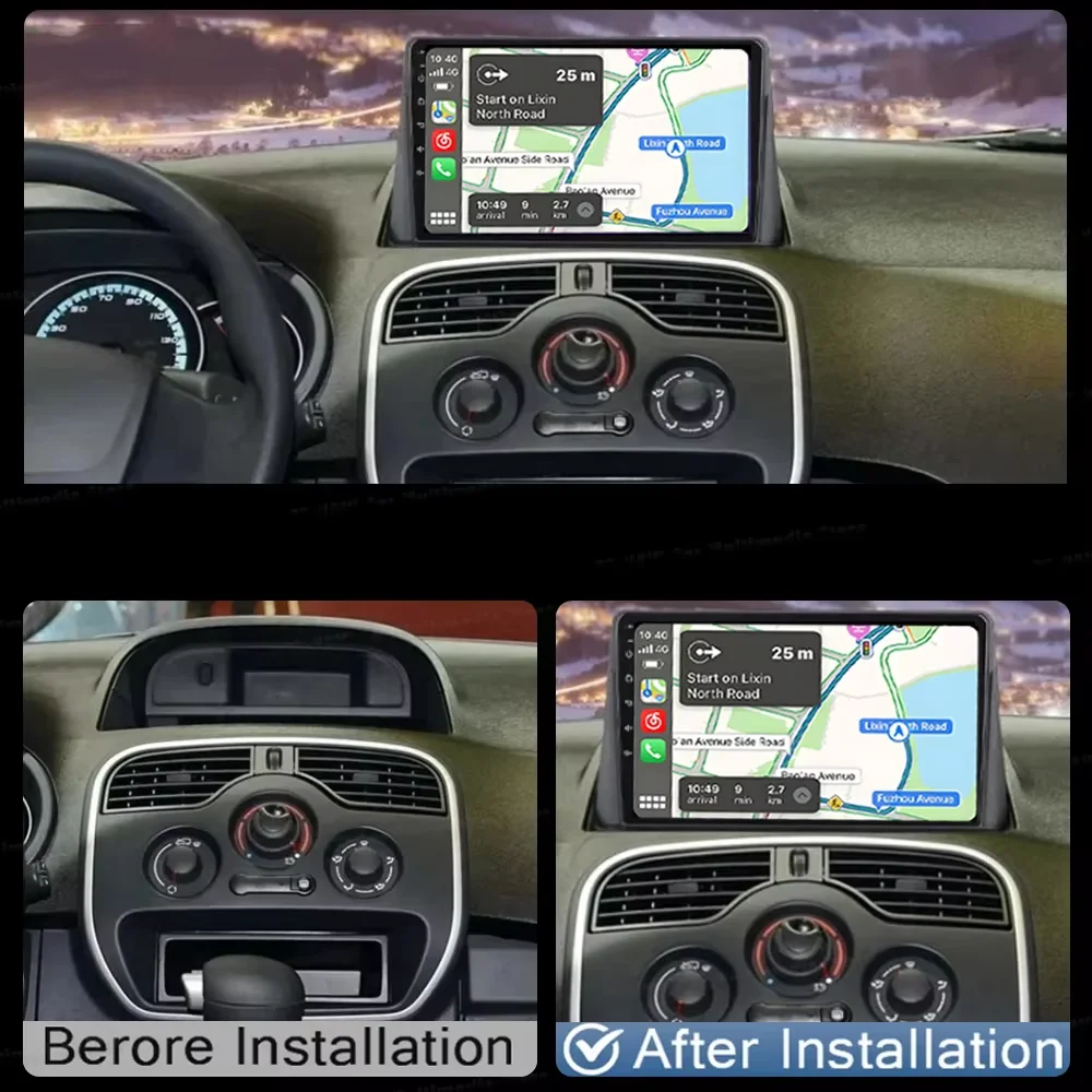Android 16 For Renault Kangoo 2008 - 2018 Car Radio Carplay Multimedia Player GPS Video Autoradio Navigation Stereo Wifi 8 Core