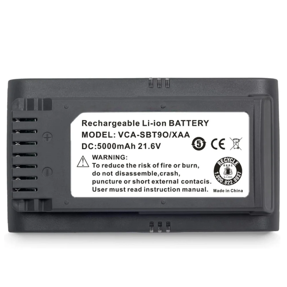 

VCA-SBT90 Battery For Samsung JET75 JET90 JET90E VS9000 Dust Collector Battery VS20R9074S2 VS20T7551P5 VS20R9078S2 21.6V