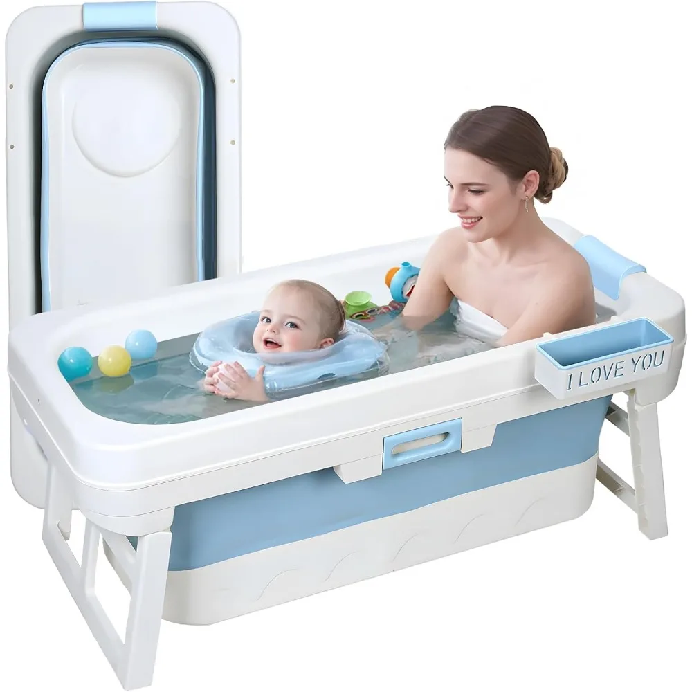 

Portable Bathtub Adult 51'' Large Foldable Bathtub for Adults, Freestanding Surround Collapsible Bath tub, Foldable Tub