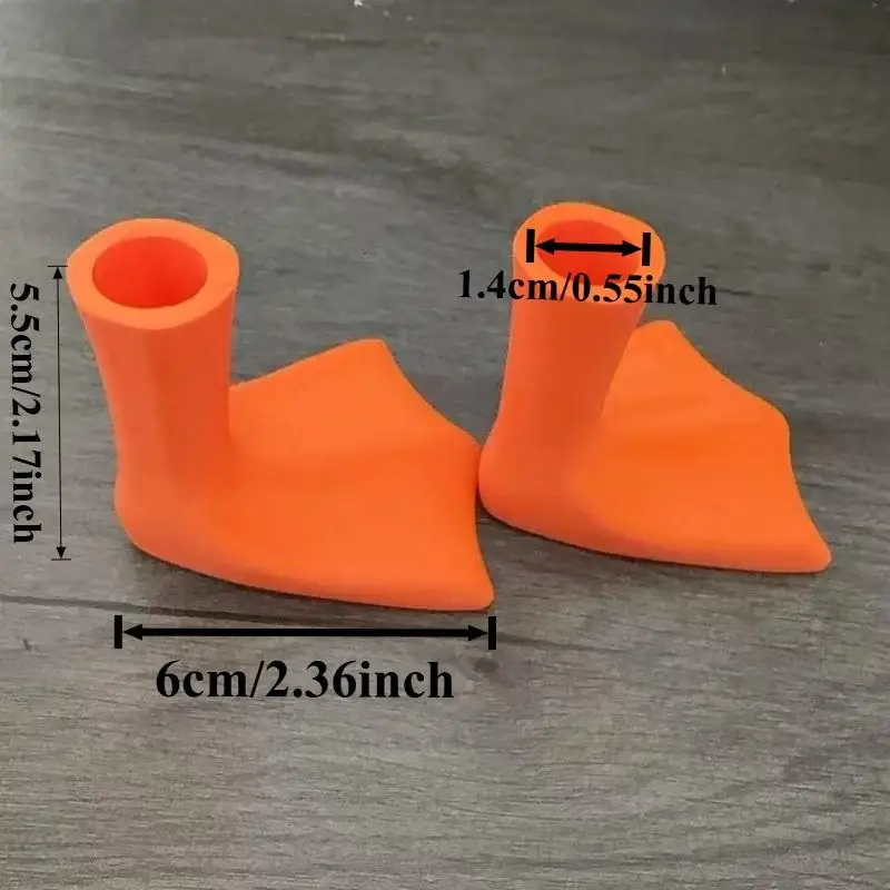 {YY30} 1/2 Pcs Duck Foot Toothbrush Holder, Creative Duck Paw Design Toothbrush Stand, Universal Bathroom Countertop Organizer view 6