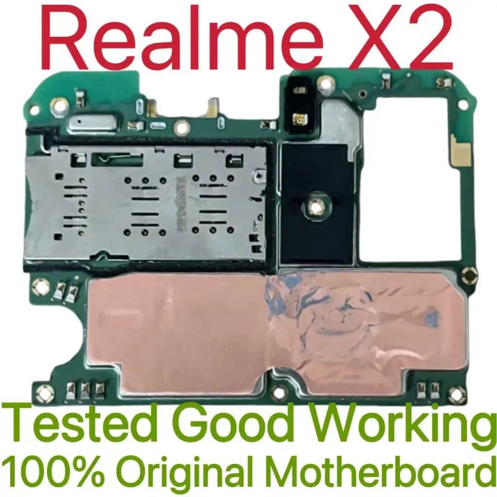 Global Version Original Unlocked Motherboard for Realme X2 Tested Circuit Plate Main Logic Board for Realme X2