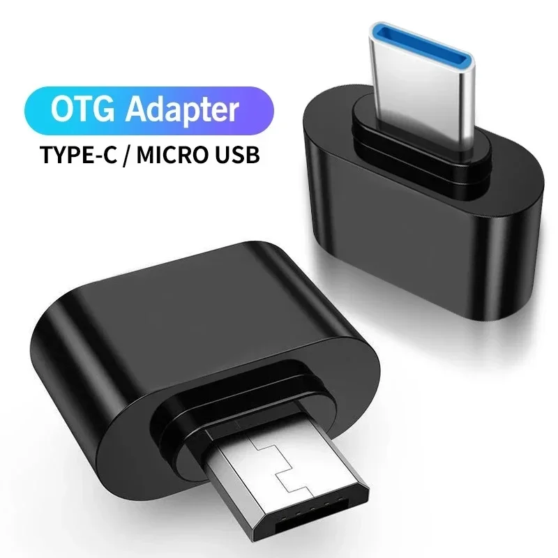 مهايئ USB صغير OTG لنظام أندرويد ، نوع-C ، USB ، مرسل بيانات ، محولات للكمبيوتر اللوحي ، محرك القرص الصلب ، الهاتف ،!