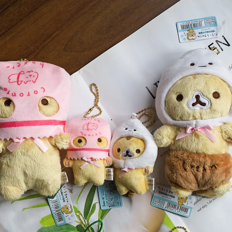 Nouveau mignon Corocoro Coronya chat en peluche mascotte porte-clés porte-clés porte-clés sac petit pendentif enfants cadeaux jouets