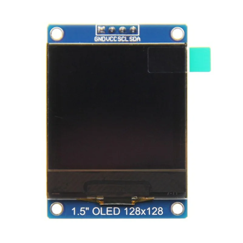 Leading-1.5" OLED Display Screen Module SH1107 128X128 Pixel, I2C Interface For 51 STM32 P22101