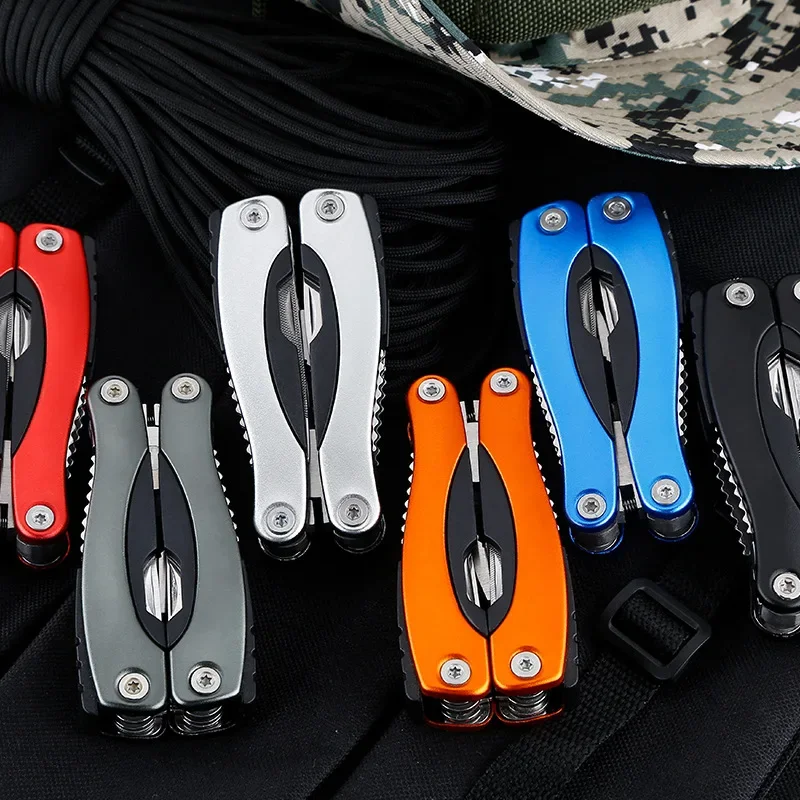 6 Inch Multifunctional Stainless Steel Blade Aviation Aluminum Handle Small Large Outdoor Camping Multi-function Folding Plier