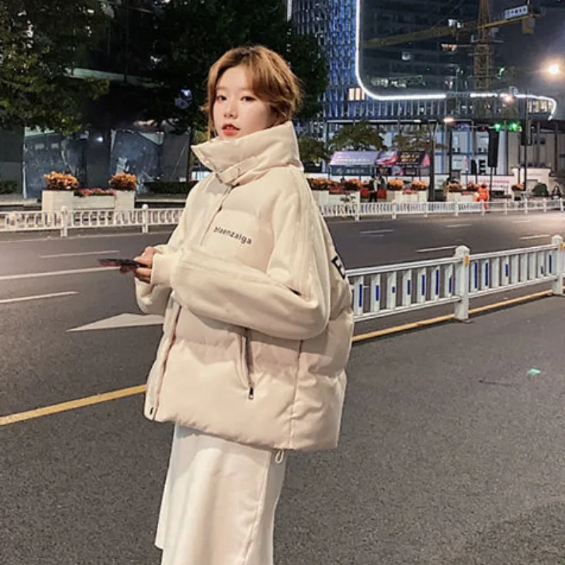 2023 New Women Down Jacket Winter Coat Female Short Parkas Loose Thick Warm Outwear Leisure Time Versatile Fashion Overcoat