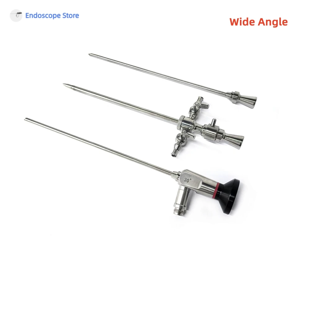 

HD Rigid Optics Arthroscope Arthroscopy Endoscope and Sheath Obturator Trocar Elbow Knee Pets Examination Surgery Veterinary