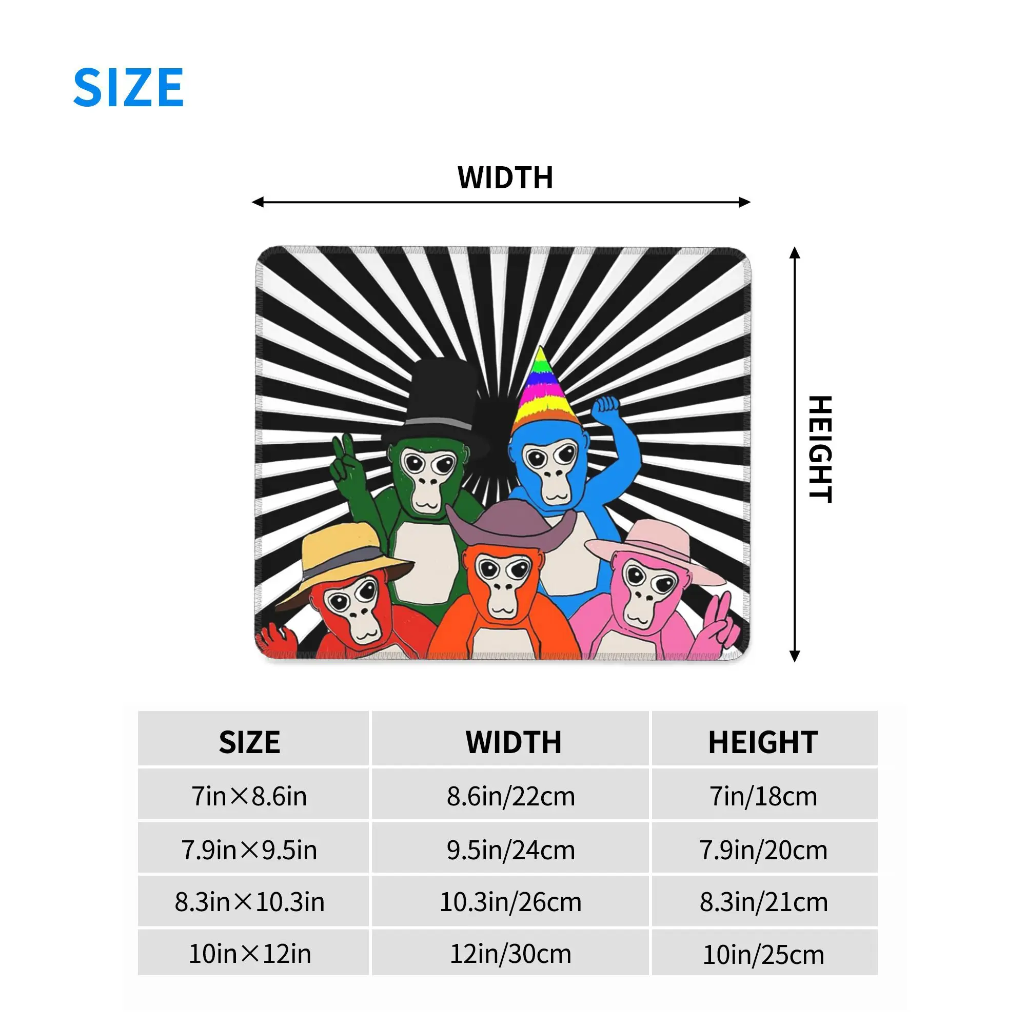 VR Gorilla Tag Spiel Mauspad Computer Tastatur Maus Matte Gamer PC Laptop Schreibtisch Matte Büro Zubehör Tisch Matten