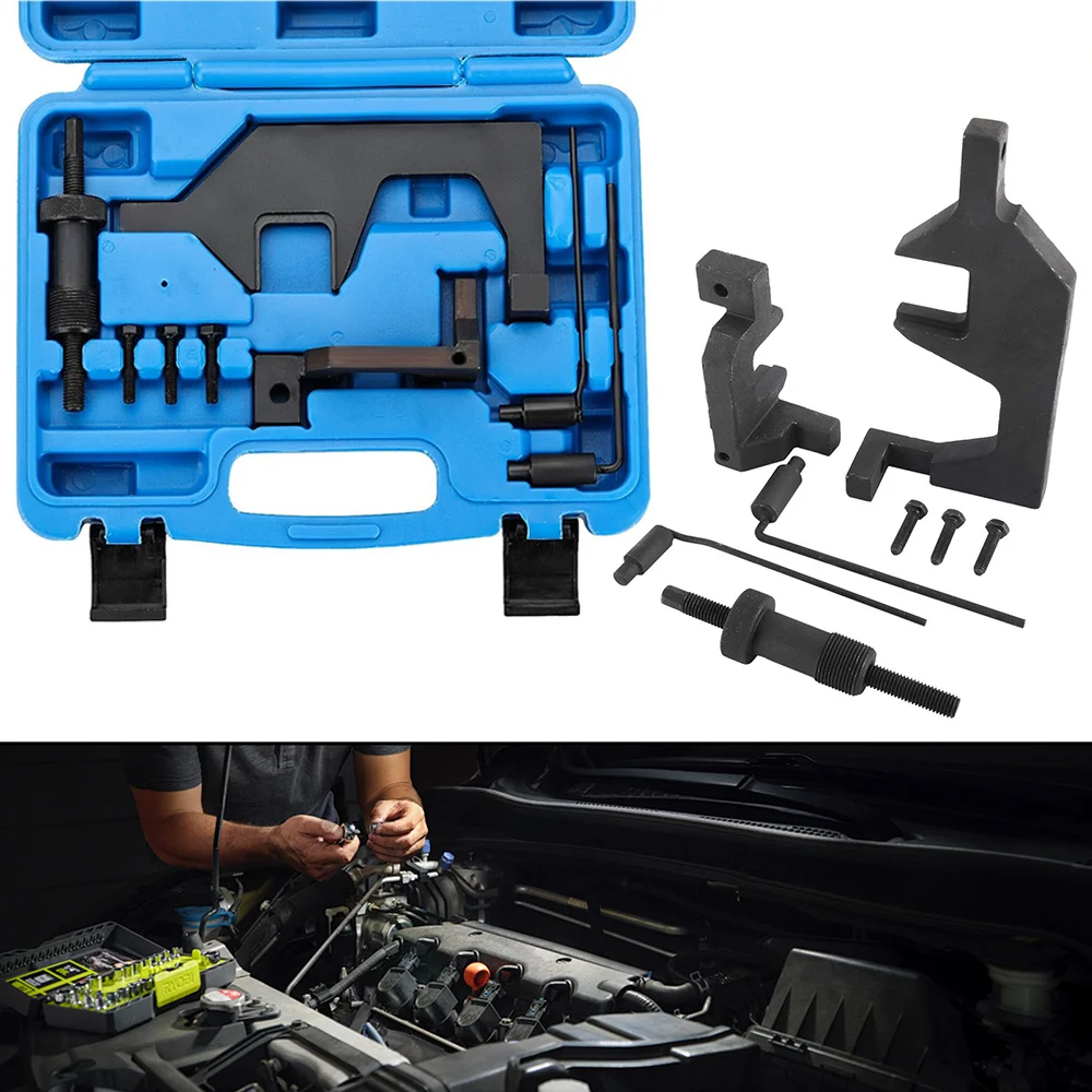 1 Satz Motor-Einstellwerkzeug-Set für BMW N13 N18 1.6L, Nockenwellen- und Kurbelwellen-Fixiersatz für F20 F30 1/3er-Serie & Mini R55 R56 R57 – Werkzeug zum Austausch der Steuerkette