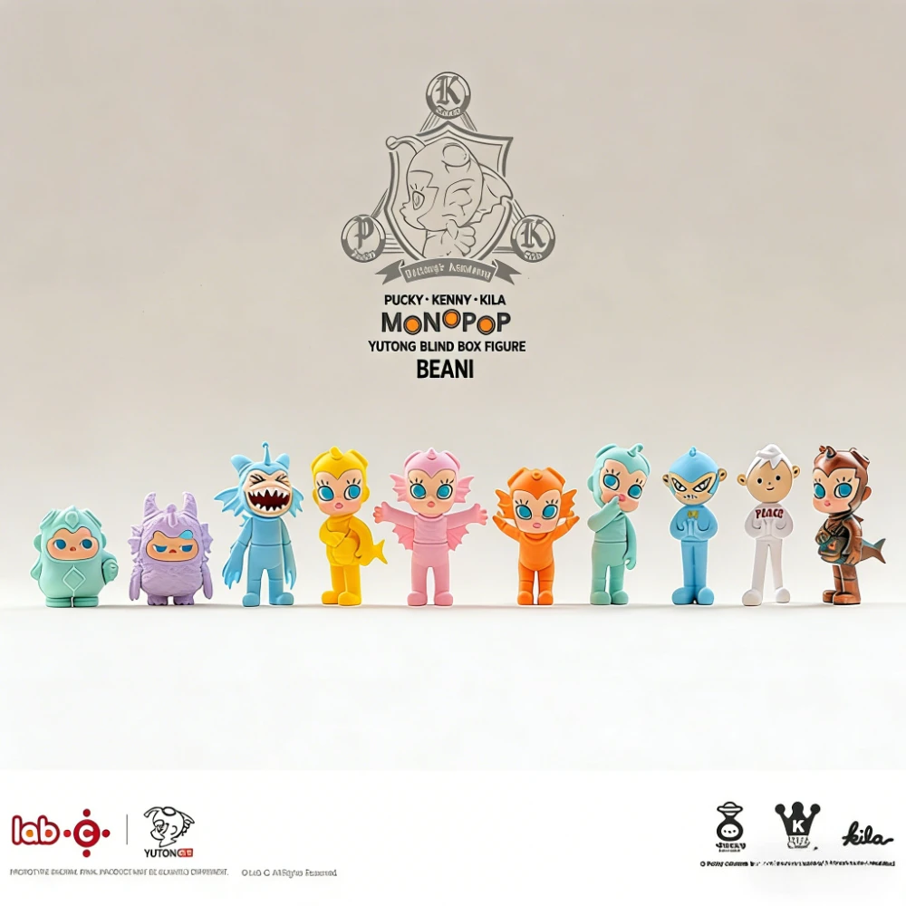 

Hot Toys Lab C Pucky Kenny Kila Fish Boy Monopop Blind Box Cute Desktop Ornament Trendy Figure Decoration Doll Surprise Toy Gift
