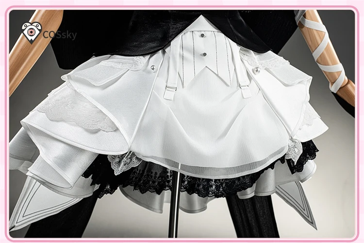 

Arknights Amiya Cosplay Costume Game Amiya Halloween Party Women's New Sweet Lolita Dress Headwear Props Uniform Set