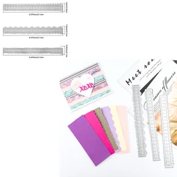 Wavy Edge Metal Cutting Dies Paper Tearing Ruler Deckle Edge Rulers Die Cut DIY Scrapbooking Paper Card Craft Decor Album 2022