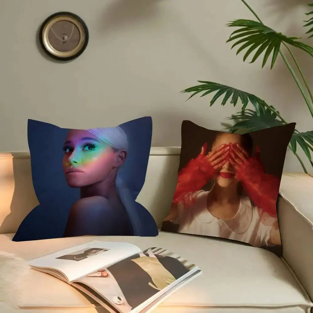 Pop Singer Ariana Grande Pillow Gift Home Office Decoration Bedroom Sofa Car Cushion Cover case 45x45