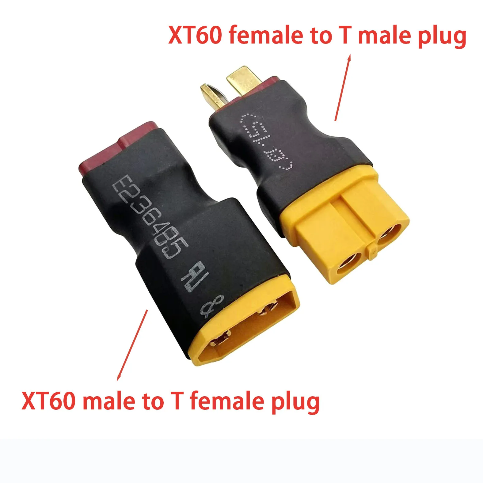 1-5PCS T Plug to XT60 Male Female Adapter Connector for RC Lipo Battery FPV Drone Helicopter Quadcopter