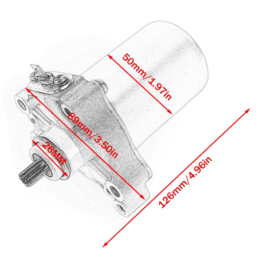 Starter Motor Fit for Piaggio Fly Kostenlos ZIP 100 Hexagon Skipper Taifun 125 150 180 LX LXT for Derbi Atlantis 100