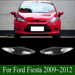 For Ford Fiesta 2009~2012 Headlight Cover Headlamp Shell Imported Transparent Shade Mask Lampshade Lens Plexiglass