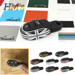 Car Styling Alloy Key Case Cover Chain Union Jack For Mini Cooper JCW F54 F55 F56 F57 F60 Clubman Countryman Car Accessories