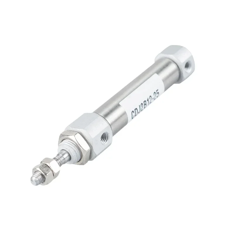 Double Acting Pneumatic Air Cylinder Mini Small CDJ2B Type Single Rod 10mm 12mm 16mm Bore 20mm 25mm 30mm 200mm Stroke CDJ2B12