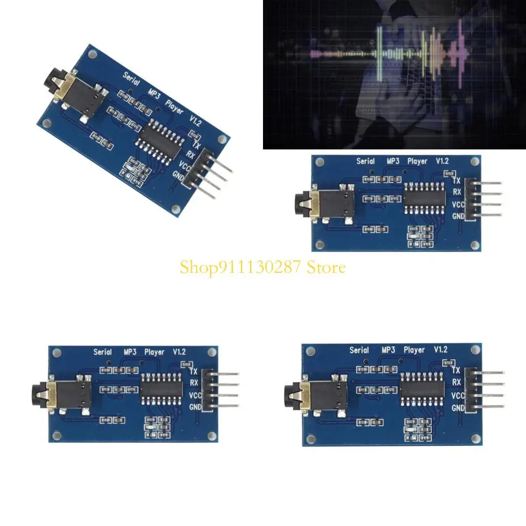 

J1HC YX5300 Модуль управления UART Модуль MP3-музыкального плеера Коммуникационная плата декодирования коммерческих приложений
