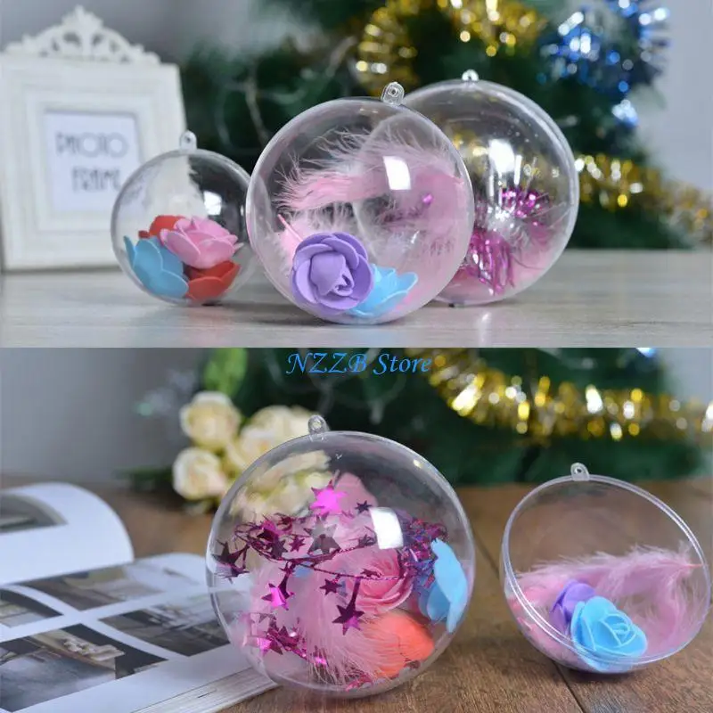 

T21F Round Clear Mold Shells Easy to Use Arts & Crafts Mold Shells 3/5/6 fo