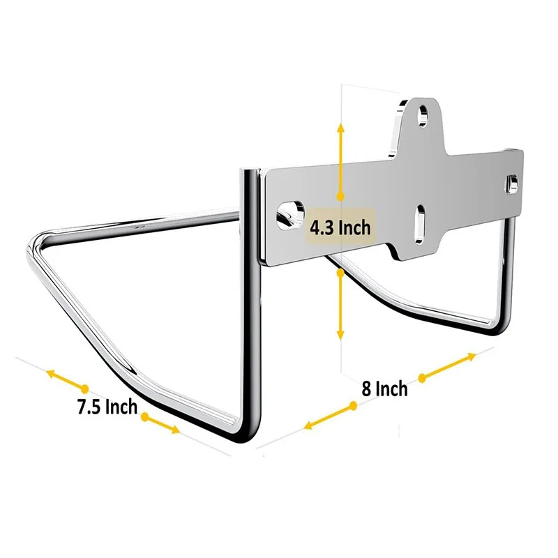 Wall Mounted Stainless Steel Ladder Bracket Heavy Duty Garage Garden Multifunctional Storage Hanger Rack