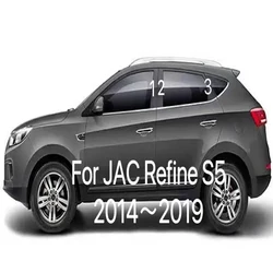 For JAC S2 2015-2019 S3 S4 2013-2019 S5 2014-2019 Car Central Middle Column PC Window Trims Decoration B C Pillar Strip Car Good