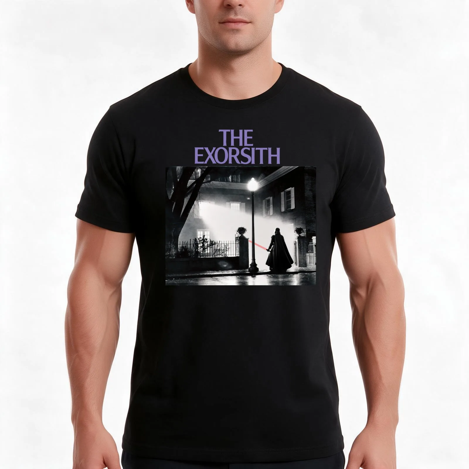 The Exorsith T-Shirt, Summer Casual Cotton Tee, Oversized Streetwear Tops, Vintage Graphic Print, Loose Fit Short Sleeve