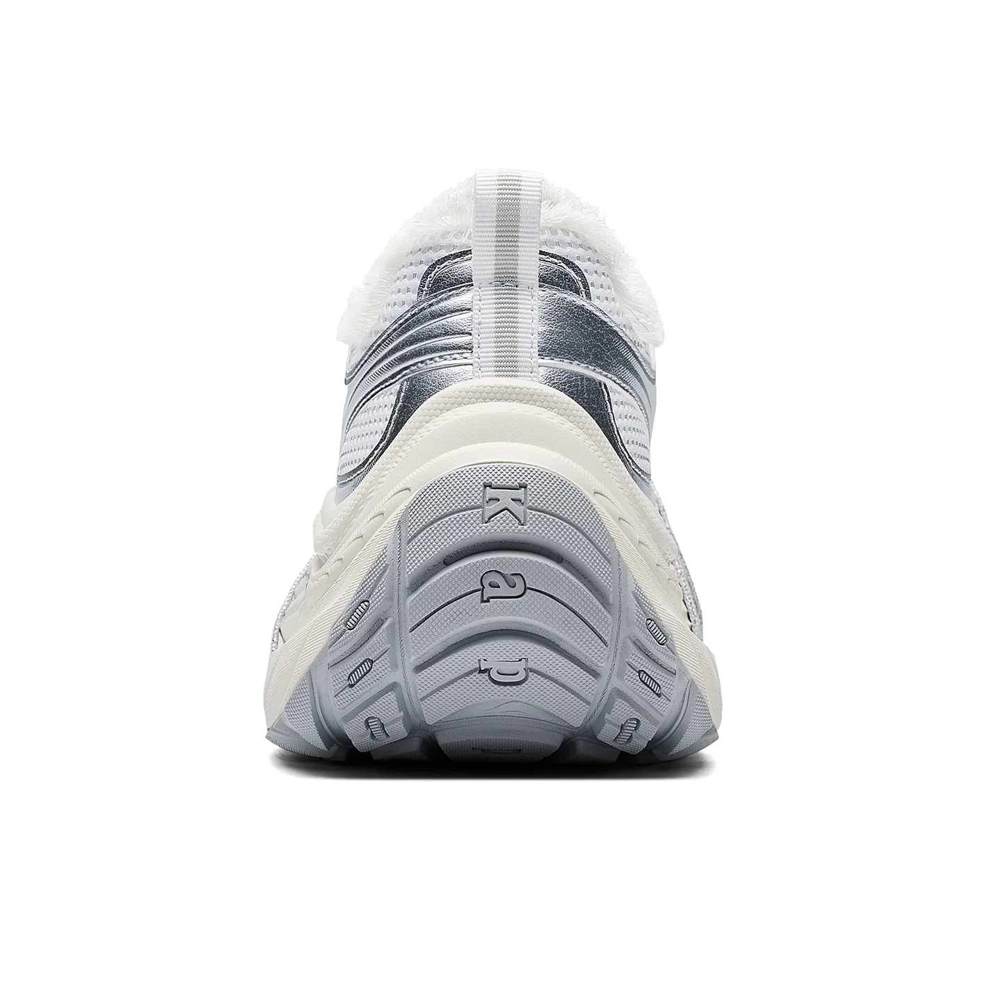 Kappa Back to Back Abrasion Resistant Low top Chunky Sneakers Women's White Silver K0FX5MC03CJ-012