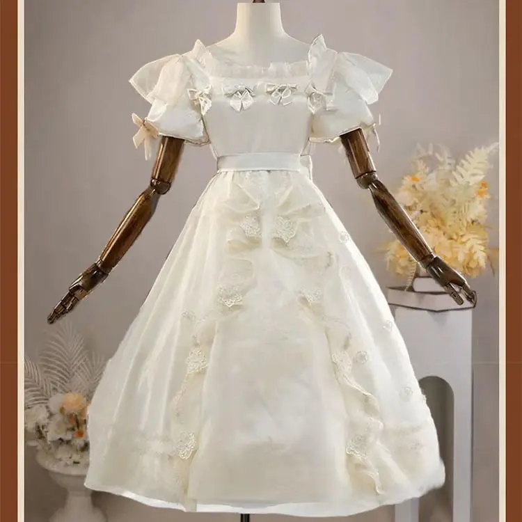 

Костюм для косплея Eurydice, роскошное белое платье воспоминаний для маленькой девочки, униформа для ролевых игр, костюмы на Хэллоуин, карнавал, вечеринка, наряд Лолиты