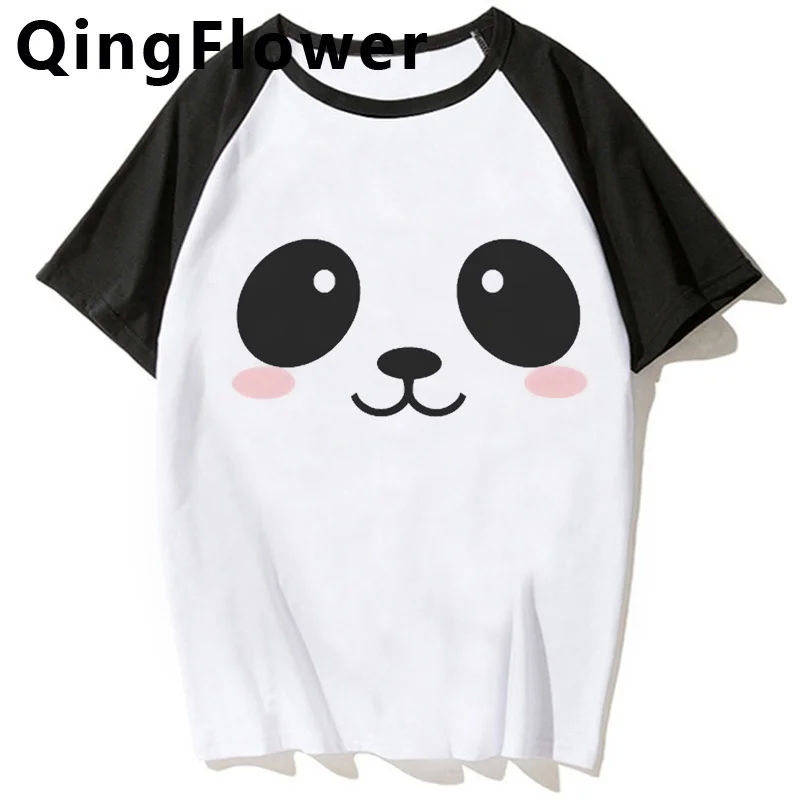 panda t-shirts women harajuku comic tshirt female 2000s clothes