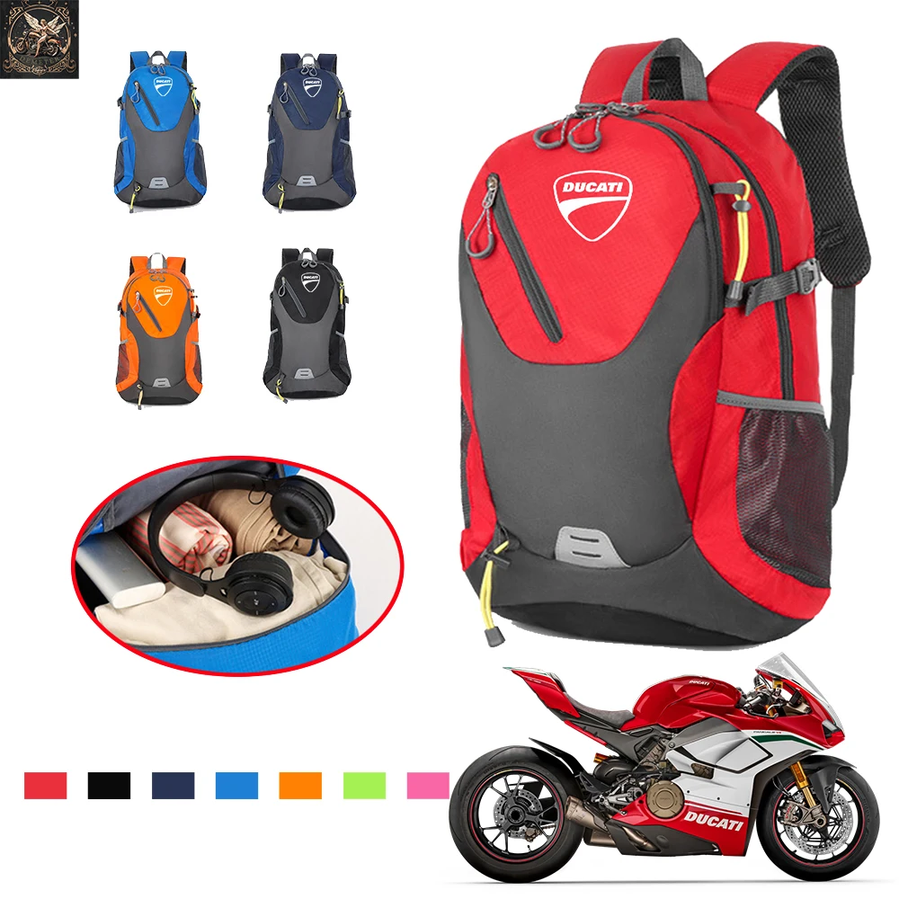 Mochila de Viagem de Grande Capacidade para Homens e Mulheres, Acessórios Impermeáveis, Ducati 620, 695, 696, 796, 821, MONSTER 899, 959, 1199